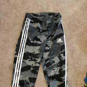 Grey adidas camp pants only worn a few times